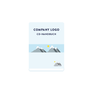 Handbuch mit Beispiel-Logo und Titel: Company Logo – CD-Handbuch